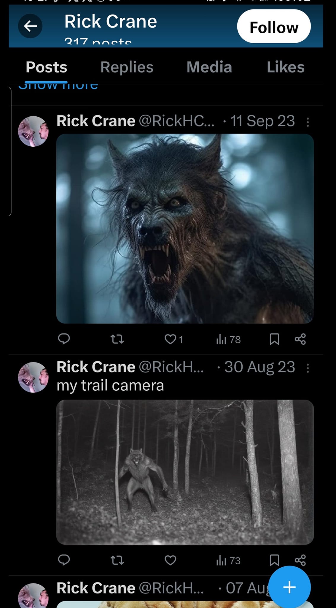 Rick Crane & Dogman Suit