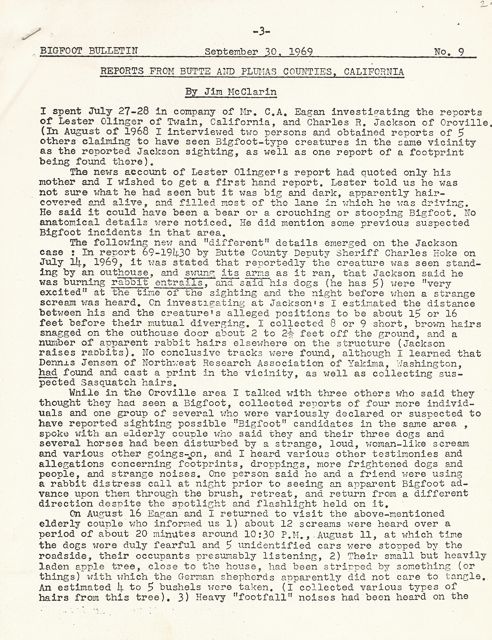 Bigfoot Bulletin by George Haas