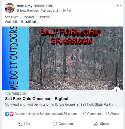 Salt Fork Ohio Grassman Hoax