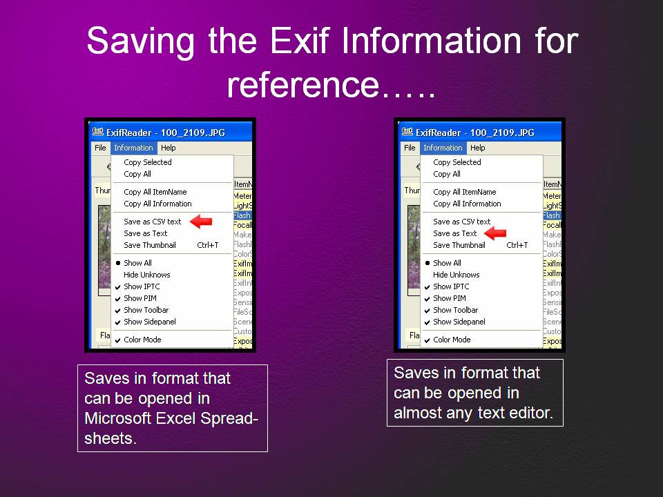 EXIF Reader Slide 14