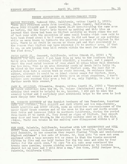 Bigfoot Bulletin by George Haas