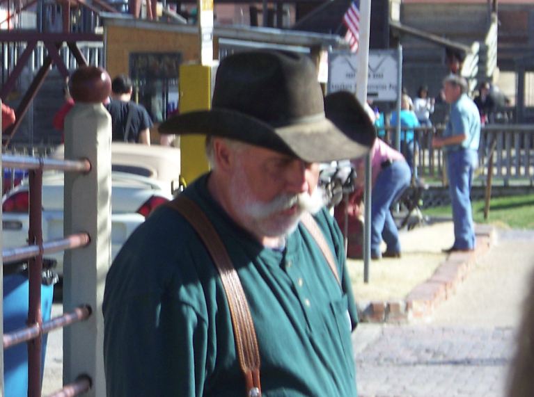 Candid of Gene Tilley while the investigator was on site.